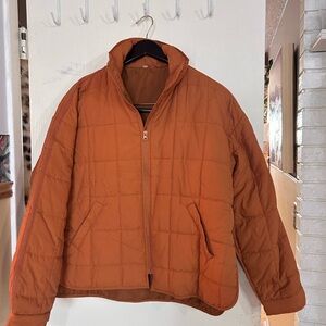 Women’s  Quilted Jacket - Orange